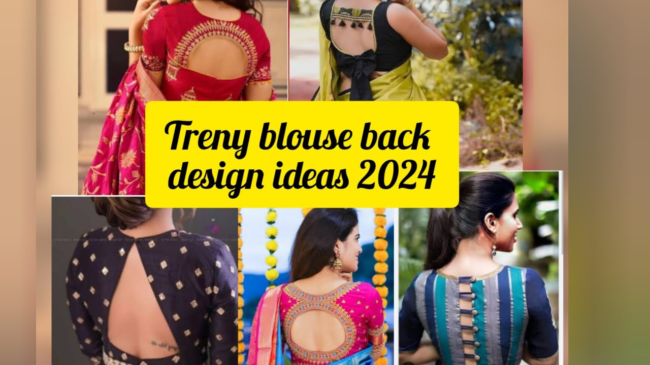 Trendy blouse design|beautiful back design ideas|new blouse design 2024 ...