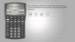 Mortgage payments - Texas Instruments BA II PLUS 