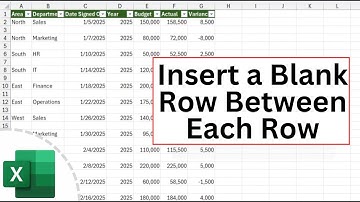Voeg een lege rij in tussen elke gegevensrij of record in Excel