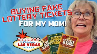 I gave my mom FAKE lottery tickets😳🤭
