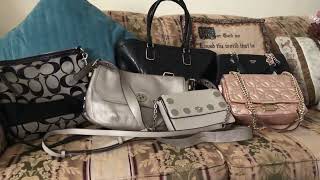 👛👜My Poshmark designer handbag haul Coach, Michael Kors and Guess 2/19/2022👜👛