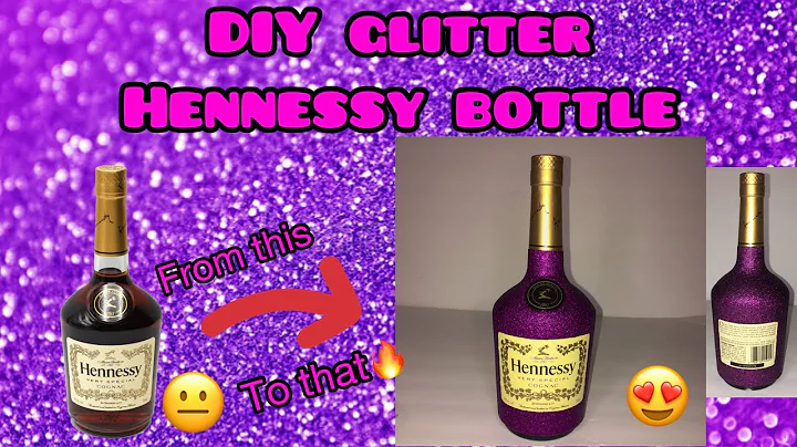 DIY Glitter Hennessy Bottle | Gift Idea ✨