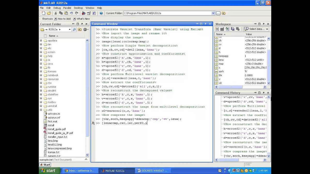 Wavelet transform using matlab pdf report