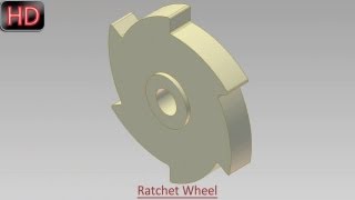 Ratchet Wheel (Video Tutorial) Autodesk Inventor