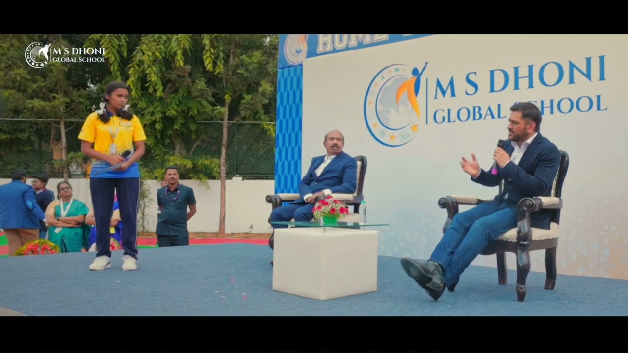 Episode 1 - Mentor M S Dhoni Interaction with Students of MSDGS, Hosur