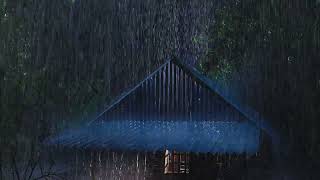 Say goodbye to insomnia and sleep soundly with heavy rain and lightning on the old rusty tin roof