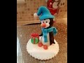 Christmas Cake Penguin Topper Tutorial for Beginners