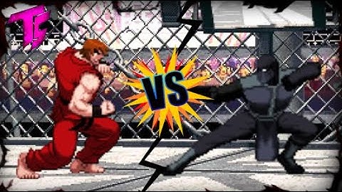 Ken Masters (Street Fighter) vs Noob Saibot (MK) Epic MUGEN BATTLE