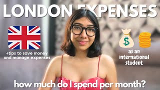 How much do I spend as an international student living in London 🇬🇧