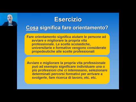 Estratto da La consulenza di orientamento