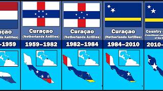 Detailed Evolution of Curaçao's Flag and Territory Information