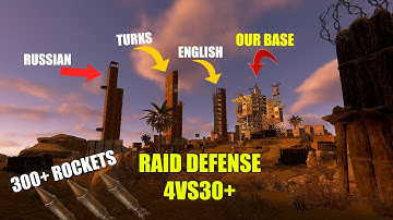 A TURKISH ZERG CLAN of 30+ PEOPLE CAME to us and SPENT OVER 300+ ROCKETS - RUST | РАСТ