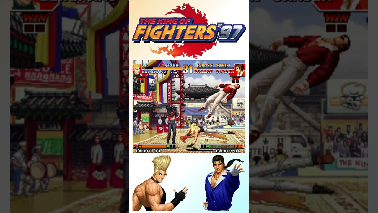 KOF 97 Benimaru VS Robert