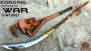 Forging White Beard's Weapon out of Rusted Pipe wrench