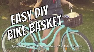 DIY Upcycled Bike Basket   a zero waste tutorial