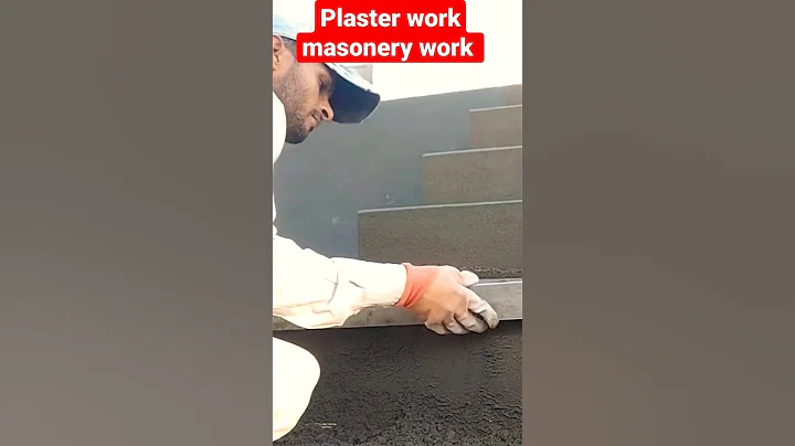 stairs plastering work #mason #brick #civil #building #plaster #construction