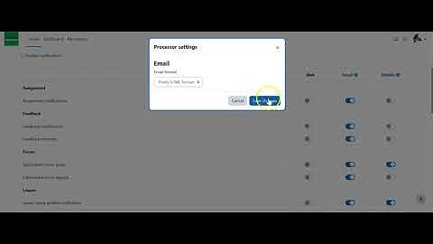 How to adjust Notification Preferences in Moodle 4.0