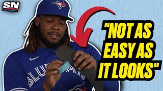 Vladdy Can Tape A Hockey Stick?! | Toronto Blue Jays vs Hockey Tape