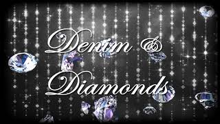 Denim & Diamonds custom animated digital gobo monogram by Projectorgram