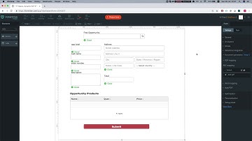 Map your Salesforce Table into a dynamic PDF