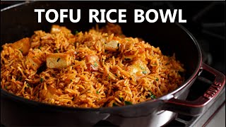 Zesty Tofu Rice Bowl (Easy One Pot Vegan Recipes) ???? Super Tasty High Protein Vegan Food