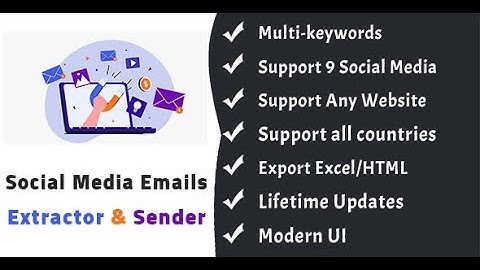 Social Media Email Extractor and Sender Pro