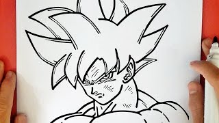 Drawing Goku Migatte no Gokui - Desenho do Goku