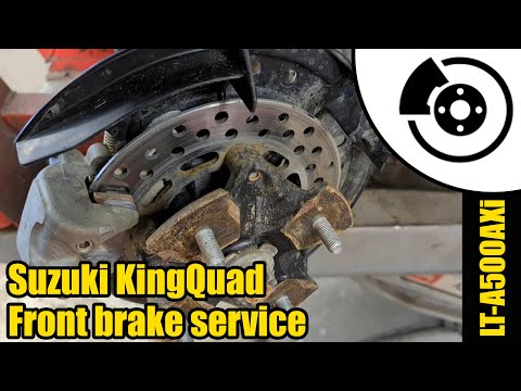 Suzuki Kingquad Front Brake Service 1348
