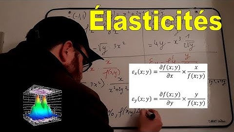 Fonctions à deux variables - Domaine de définition & Élasticités en un point