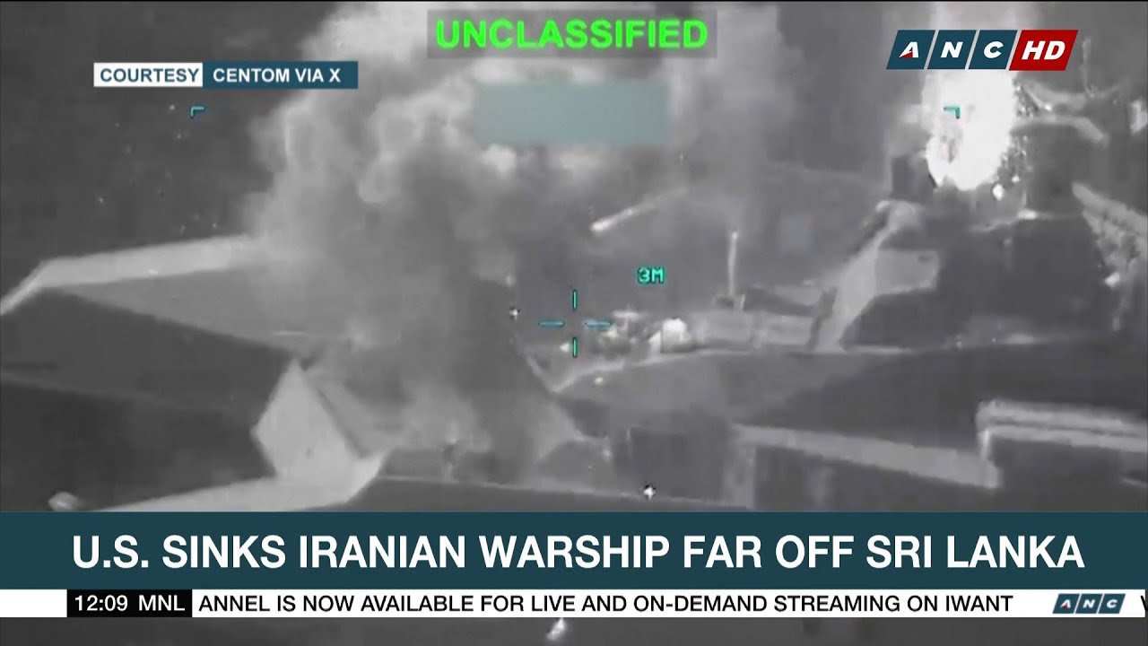 U.S. sinks Iranian warship far off Sri Lanka | ANC