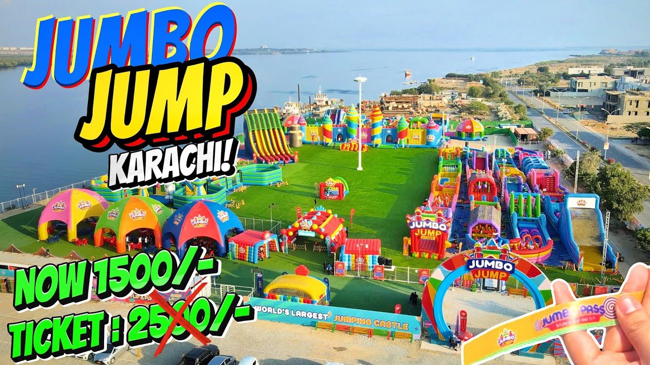 Jumbo Jump Karachi World Largest s Jumping Castle Park In Karachi 