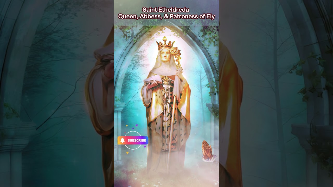 Saint Etheldreda  -  Queen, Abbess, and Patroness of Ely