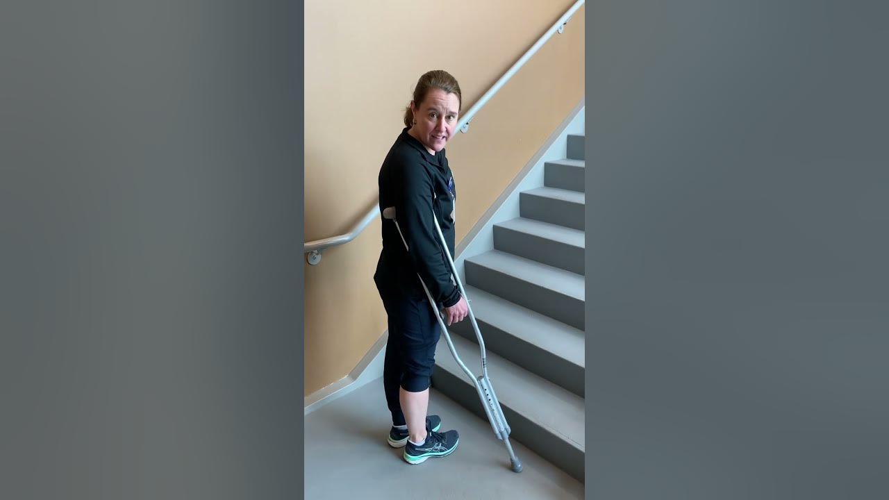 Postop stairs with crutchesWeight Bearing as Tolerated YouTube