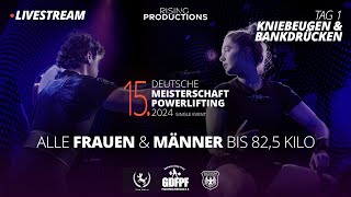 15. Deutsche Meisterschaft im Single Event 2024 | GDFPF | Alle Frauen & Männer 82,5kg | KB & BD