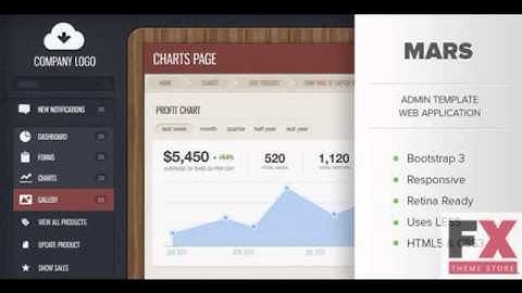 Preview Mars - Responsive Admin Bootstrap 3 Template