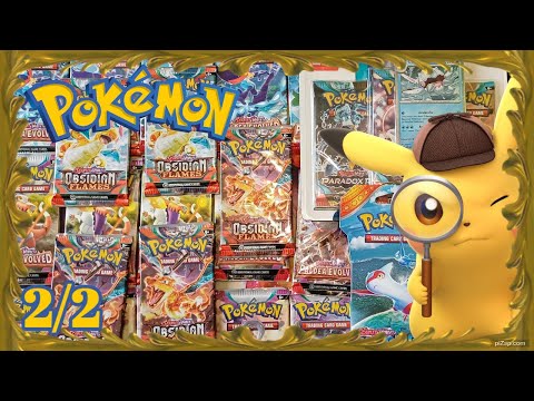 Otwieramy 24 boostery kart Pokemon! 2/2 - Paldea Evolved / Obsidian Flames