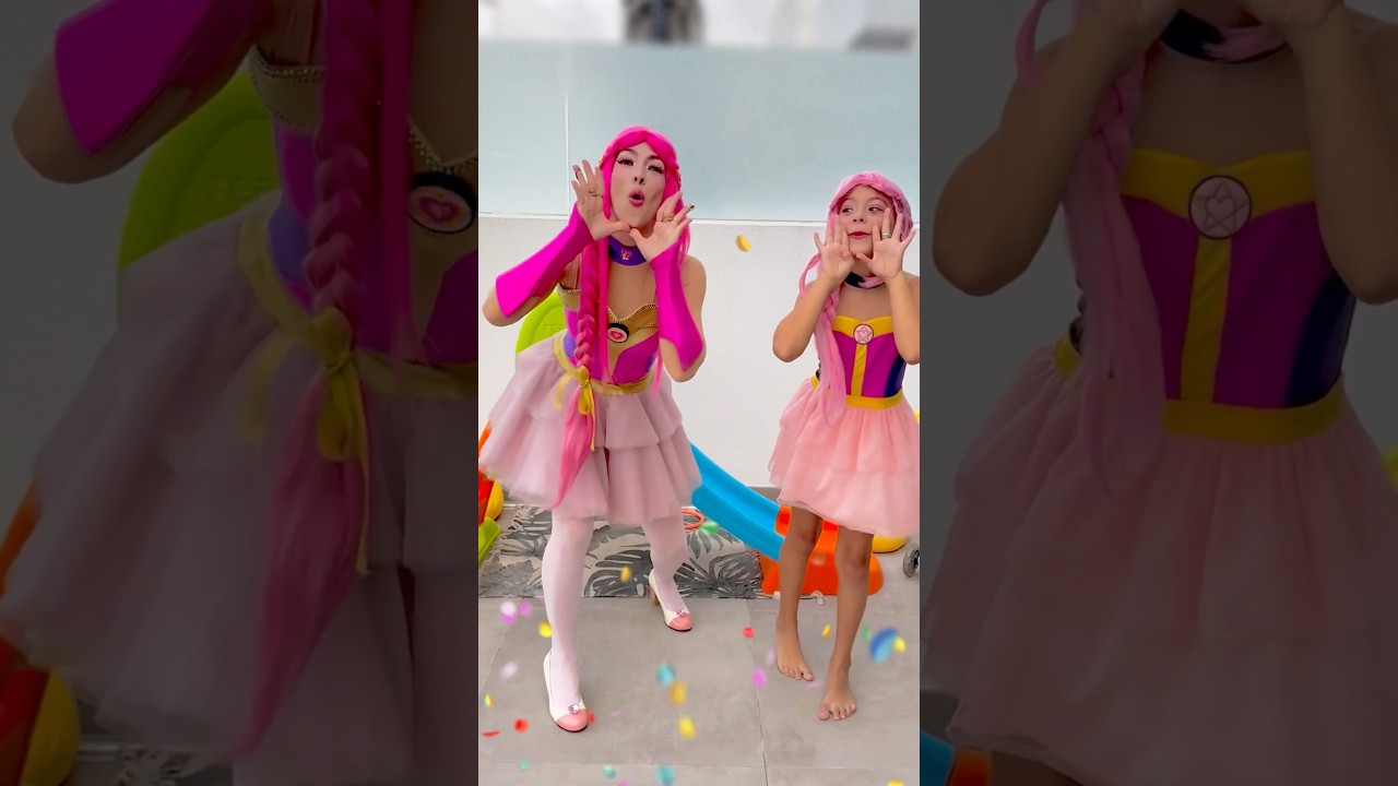 La vaca Lola 🐄🐮Luli Pampin y mini Luli #vaca #challenge #kidsvideo