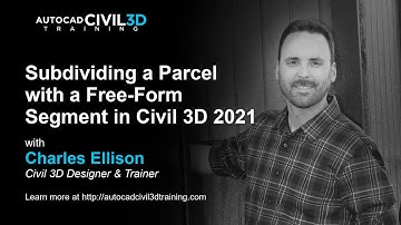 Subdividing a Parcel with a Free Form Segment in Civil 3D 2018, 2019, 2020, 2021