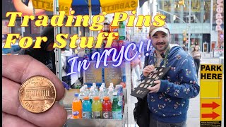 TRADING DISNEY PINS FOR STUFF IN NYC