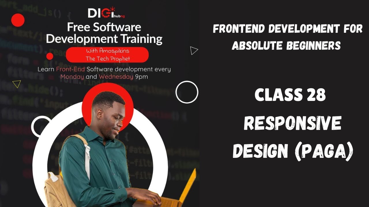 Frontend Development for Absolute Beginners โ Live Class 28 (RESPONSIVE ...