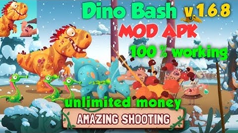 ( Dino Bash )Mod APK V .1.6.8 💯% working Download link in description👇 Enjoy the video