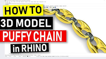 How to 3D Model Puffy Chain in Rhino 6 (2018) - Jewelry CAD Design Tutorial #54