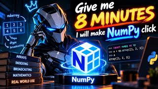 Give Me 8 Minutes — I’ll Make NumPy Click! 🐍⚡ | NumPy for Beginners