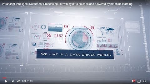Parascript Intelligent Document Processing - driven by data science and powered by machine learning