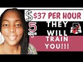 5 paid training work from home jobs 2024