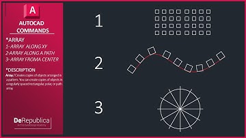 AutoCAD - ARRAY Command (3 Array Types)