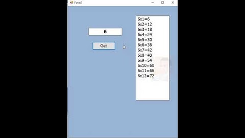 A Simple Program to Memorize the Multiplication Table using  C#