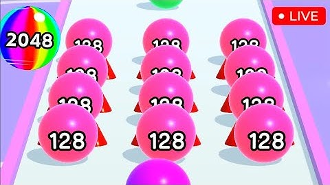 Ball Run 2048 Merge Number Live Gameplay Part -1