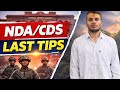 NDA/CDS LAST TIPS || SR AMIT ||