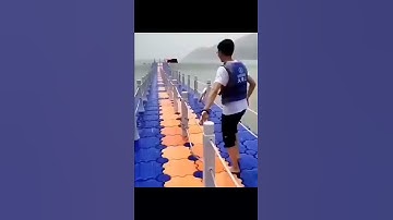 floating bridge on ocean